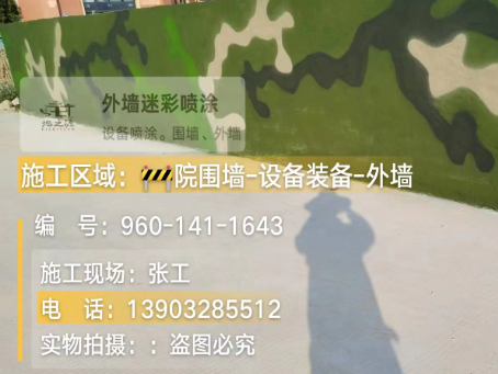 新乡 迷彩漆喷涂价格（按平方米计费）
